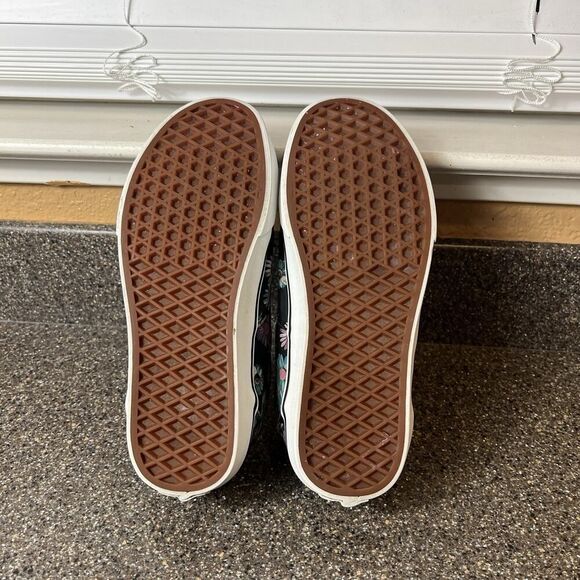 VANS Off The Wall Women's 9 Floral Daisies Print Canvas Sneakers Lace Up Low Top - Picture 10 of 11